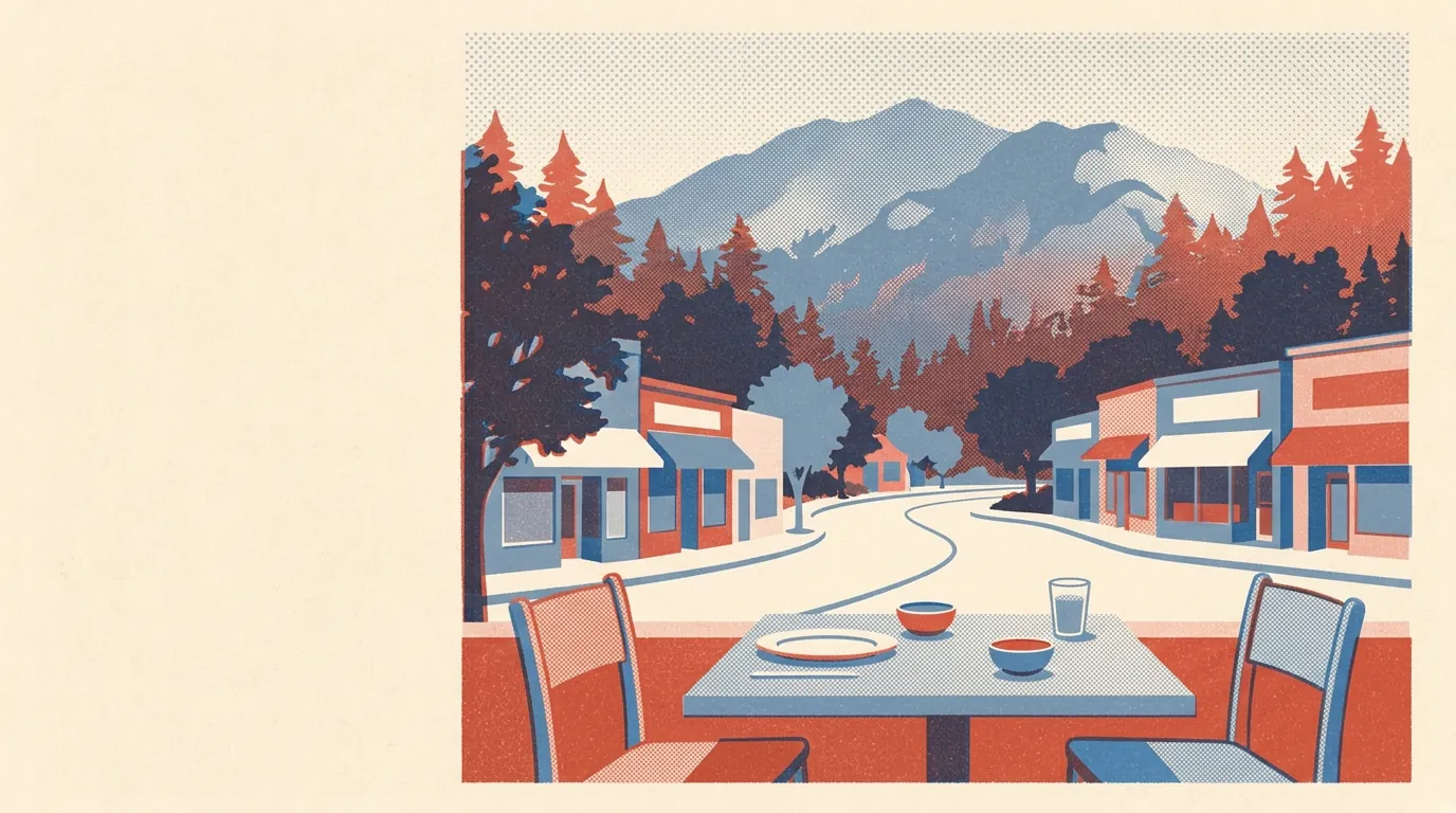 Illustration of restaurants in Mill Valley
