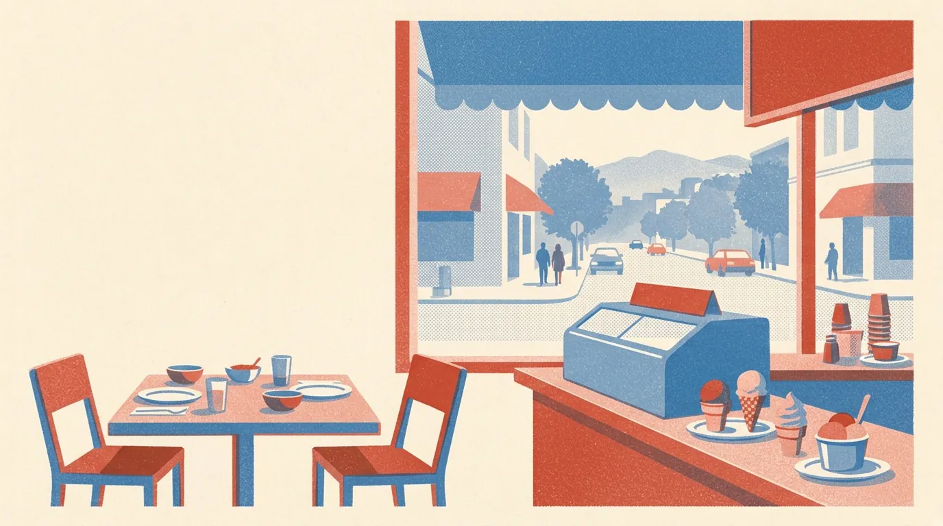 Illustration of restaurants in Berkeley