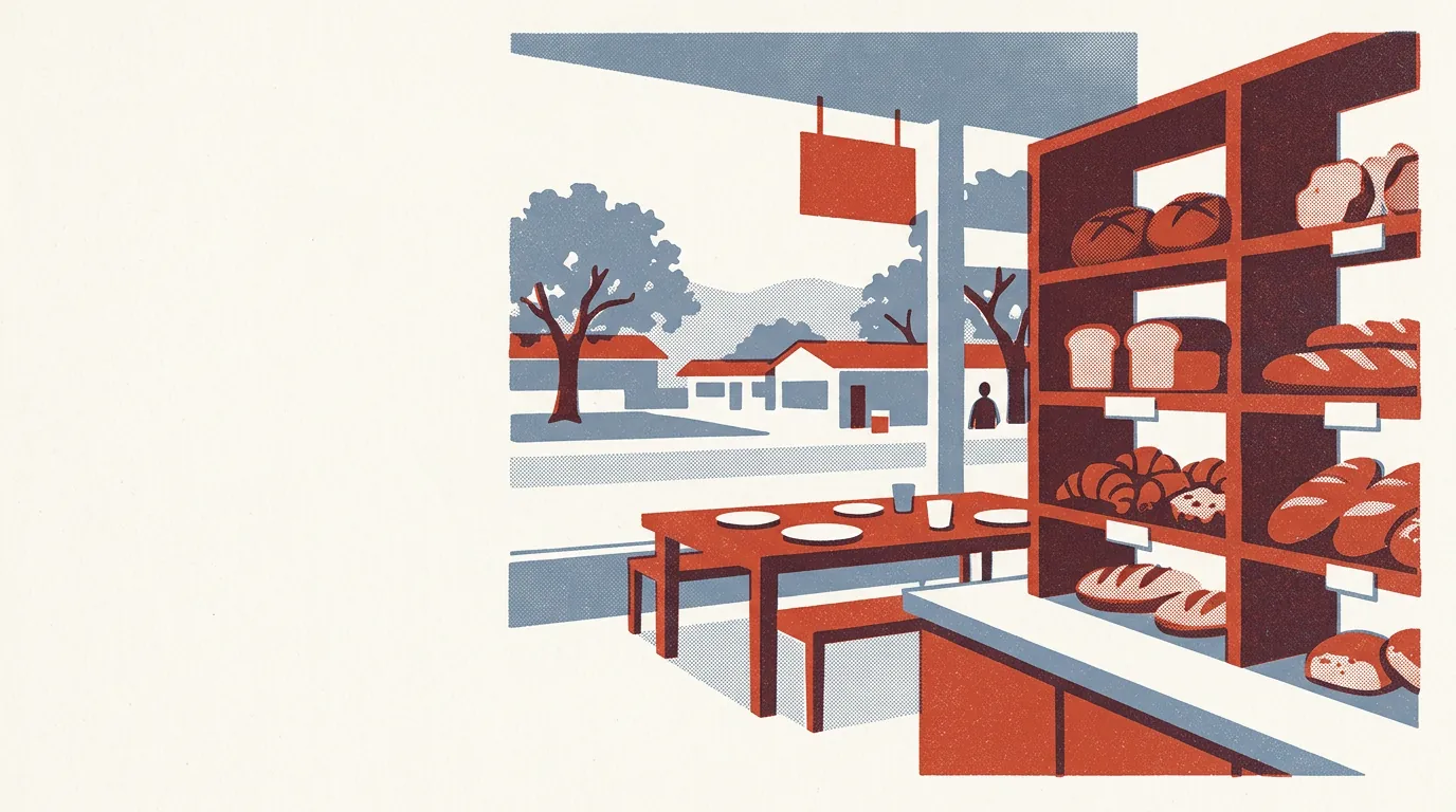 Illustration of bakeries in Oakland