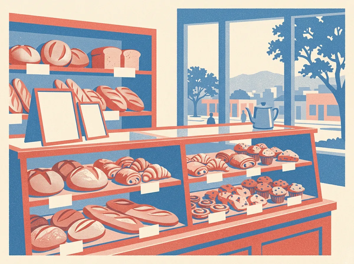 Illustration of bakeries in Oakland