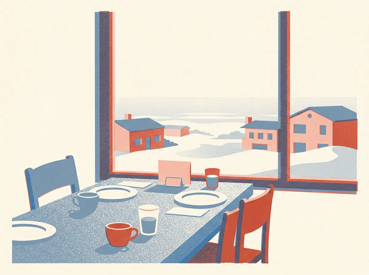Illustration of restaurants in Outer Sunset
