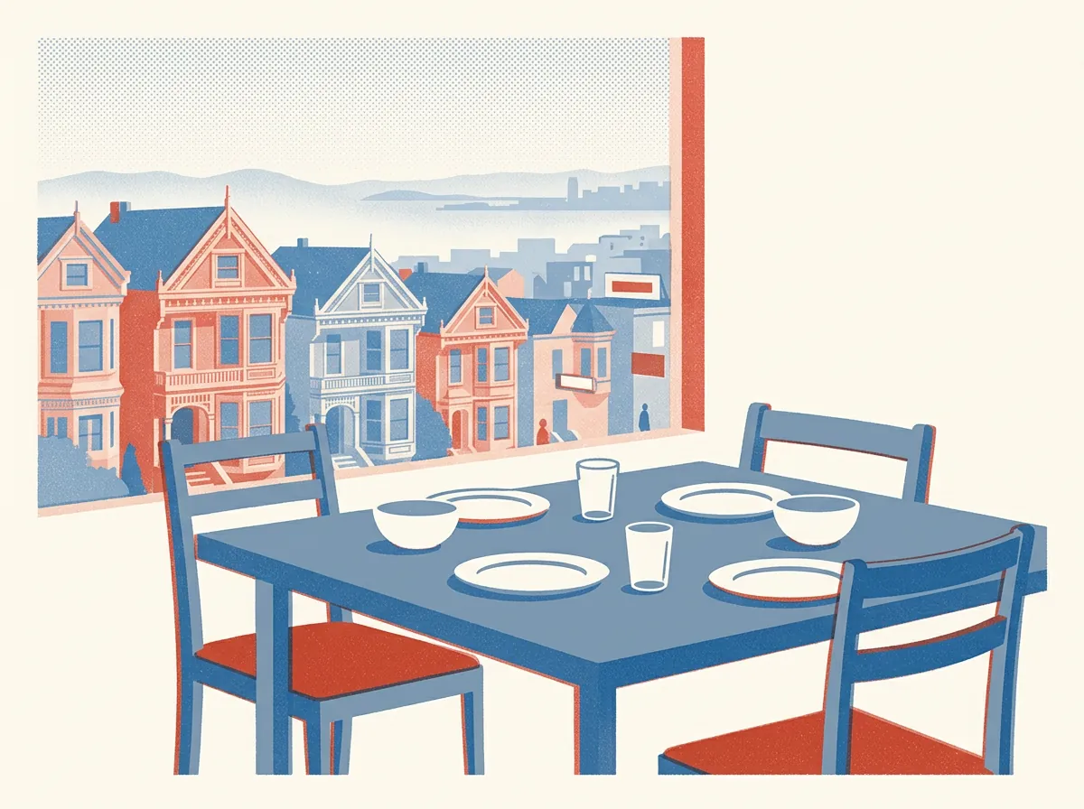 Illustration of restaurants in Richmond District