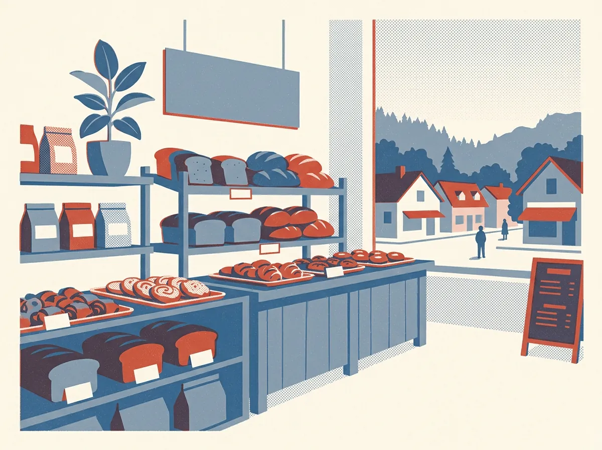 Illustration of bakeries in Montclair