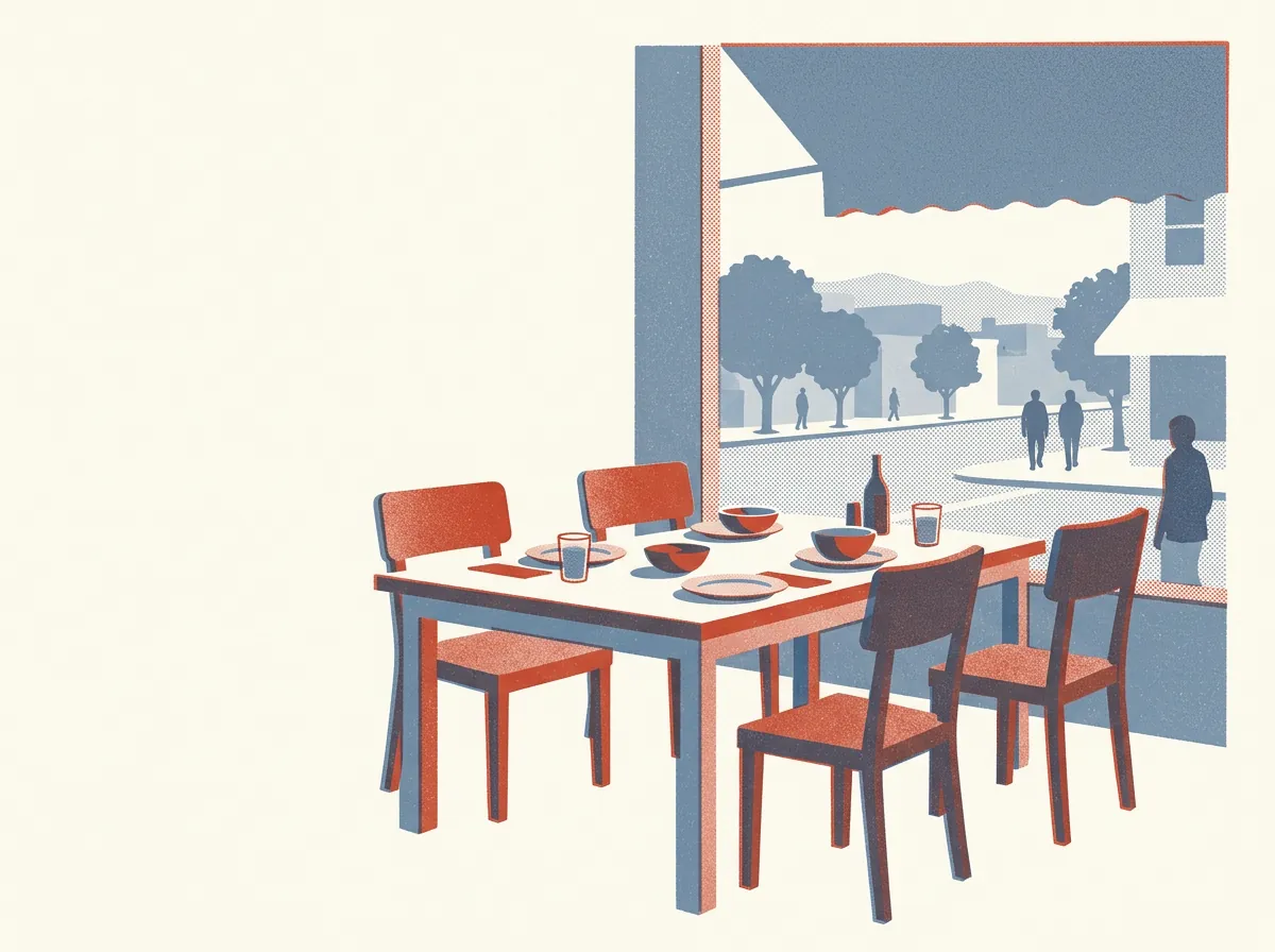 Illustration of restaurants in Berkeley